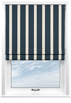 The British Stripe Co. Henry, Polzeath No.1 - Twist&Fit Roman Blind
